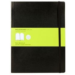 Notitieboek moleskine xl blanco zacht kaft zwart