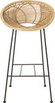 Bloomingville - yonne barstoel - beige - rotan