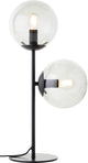 Brilliant ariol - tafellamp - glas - 2xe14 max. 40w - zwart