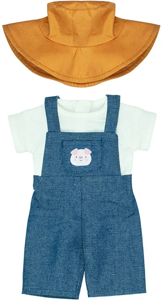 Miniland poppenkleding boer 38cm - educatief speelgoed set. m