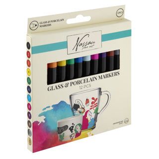 Creative craft group nassau glas- porseleinmarkers - 12st.
