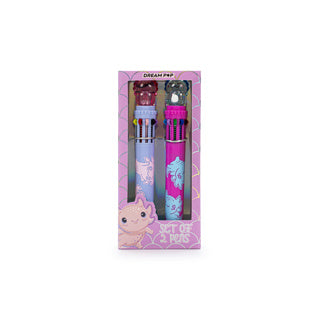 Dream pop set van 2 multicolor pennen axelot | 6 stuks