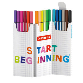 Stabilo pen 68 zig zag viltstiften - 18dlg.