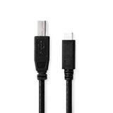 Benel usb kabel 2m usb-c naar usb-b - afbeelding 1
