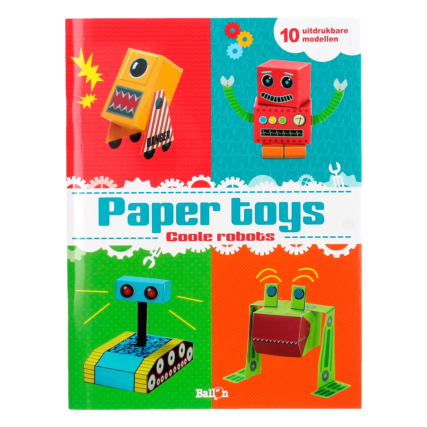 paper toys knutelsboek coole robots