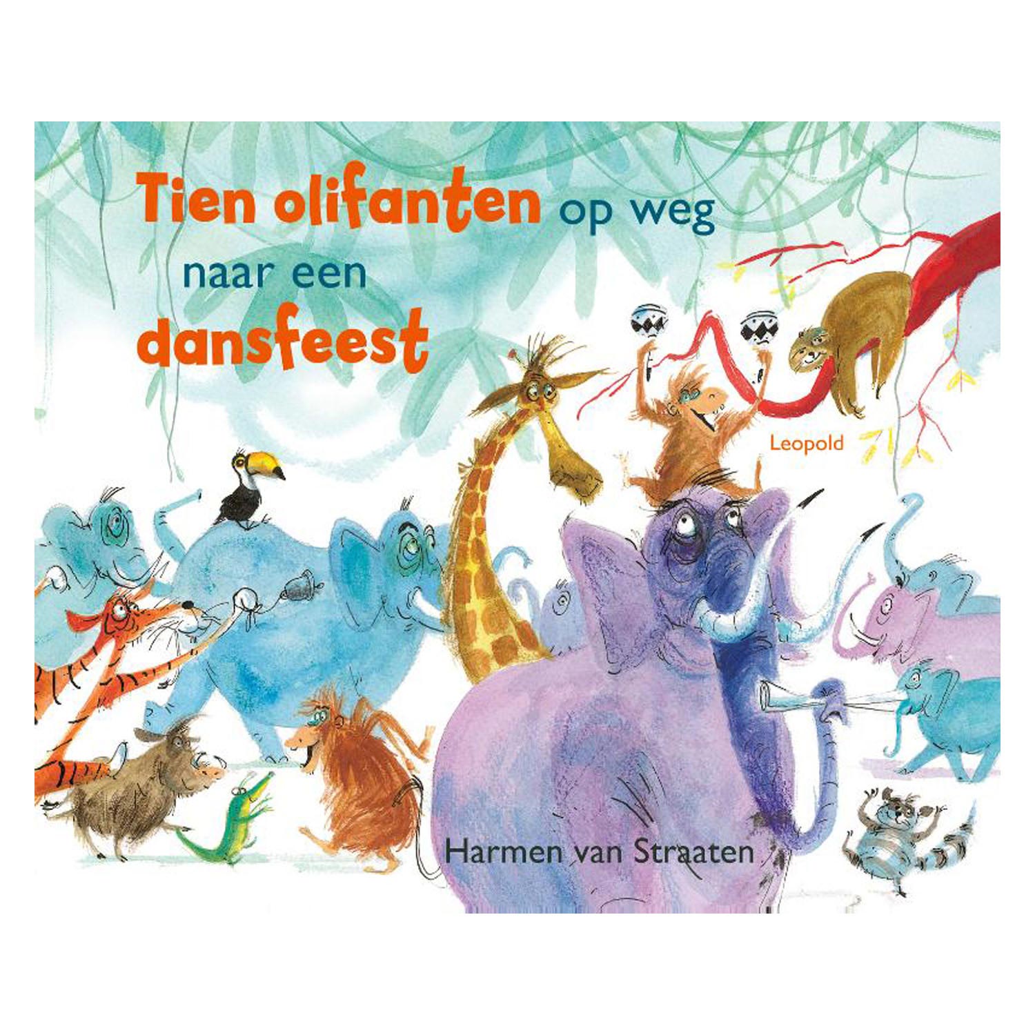 Wpg uitgevers tien olifanten op weg naar een dansfeest