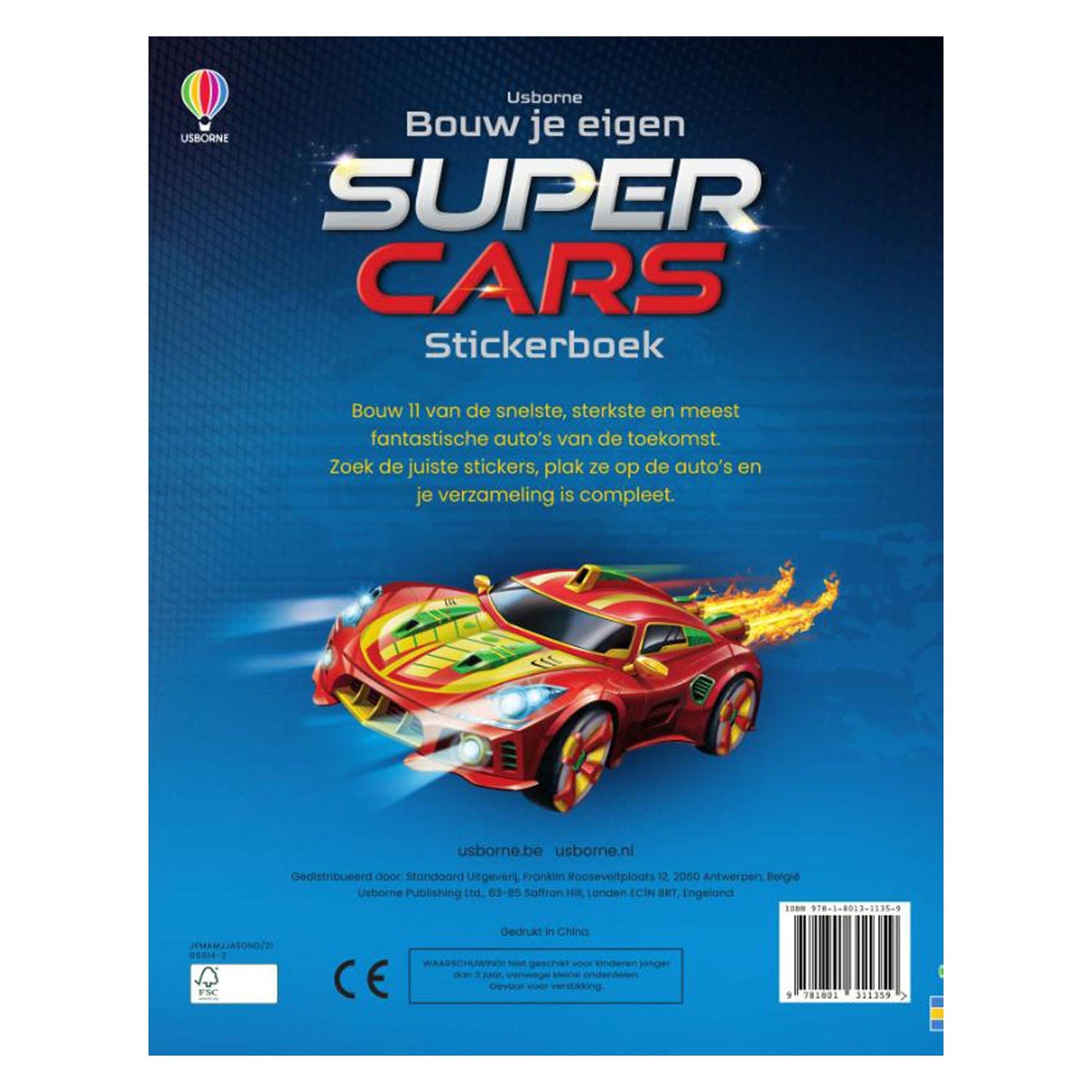 Wpg uitgevers bouw je eigen super cars stickerboek
