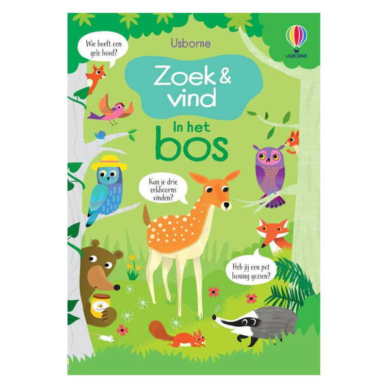 Wpg uitgevers zoek en vind, in het bos. 4+
