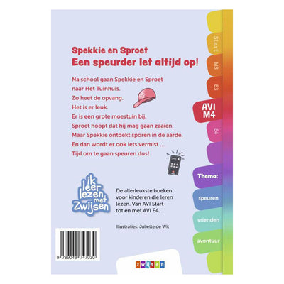 Wpg uitgevers zwijsen boek avi m4 spekkie en sproet een speurder let altijd op!