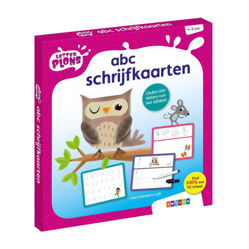 Wpg uitgevers letterplons abc schrijfkaarten