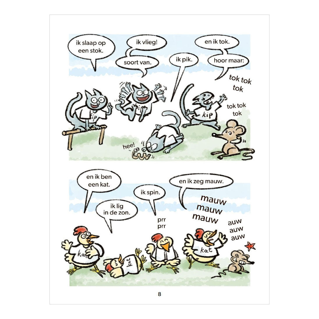 Wpg uitgevers kip en kat - avi m3 stripboek