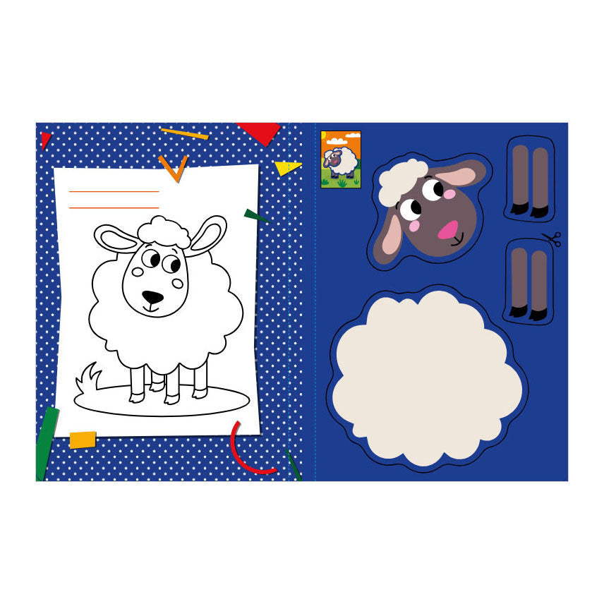 Knippret - op de boerderij knipboek