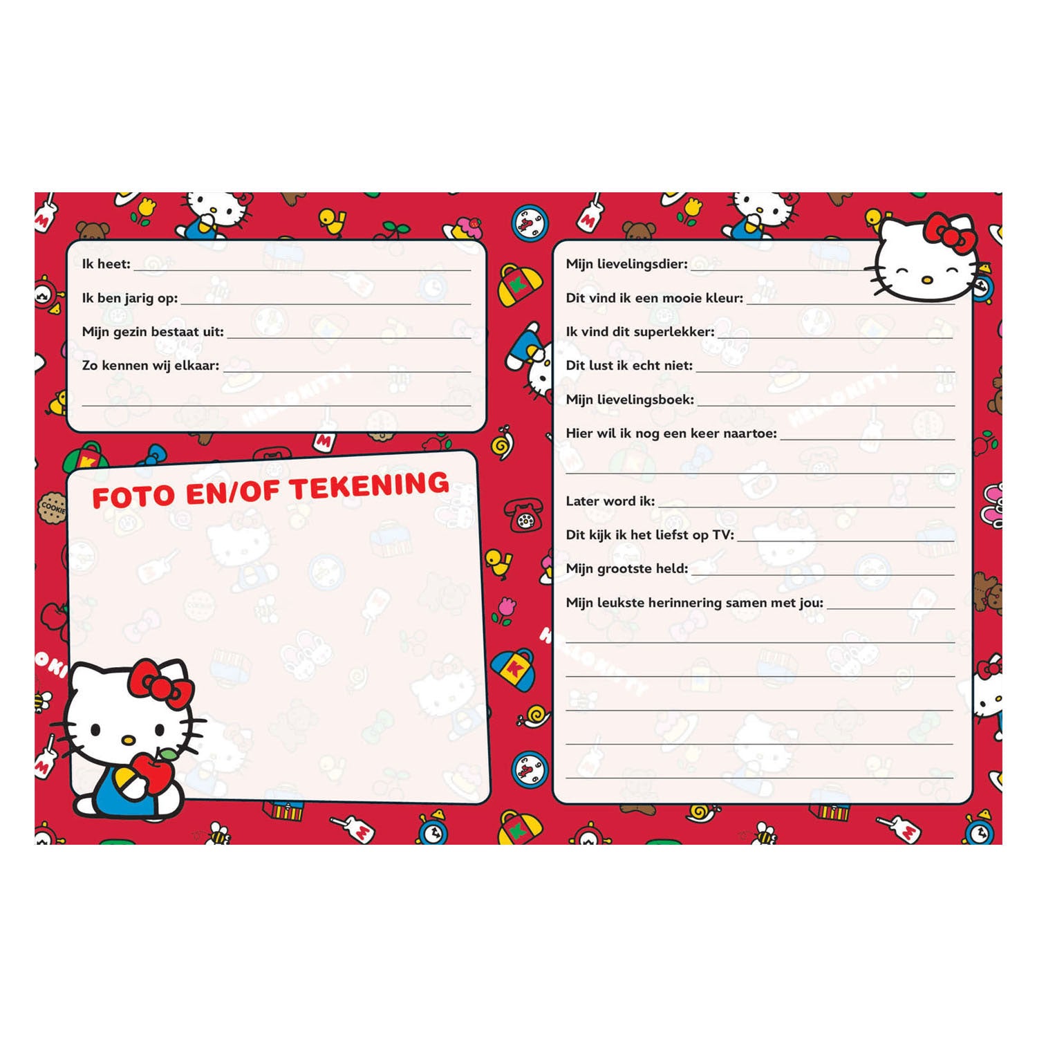 Ty vriendenboek - hello kit nieuw
