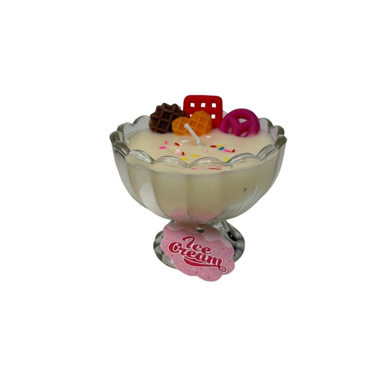 Mansion atmosphere geurkaars in ijscoupe glas ø9,2xh7,5cm
