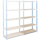 Vervolgelement arno space 125x80x200cm grijs lichtblauw