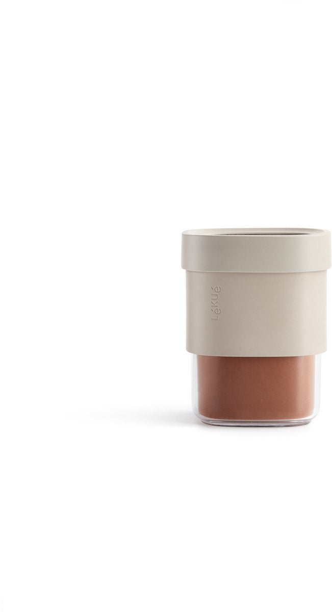 Lékué flip storage voorraadbus - 600 850 ml - beige
