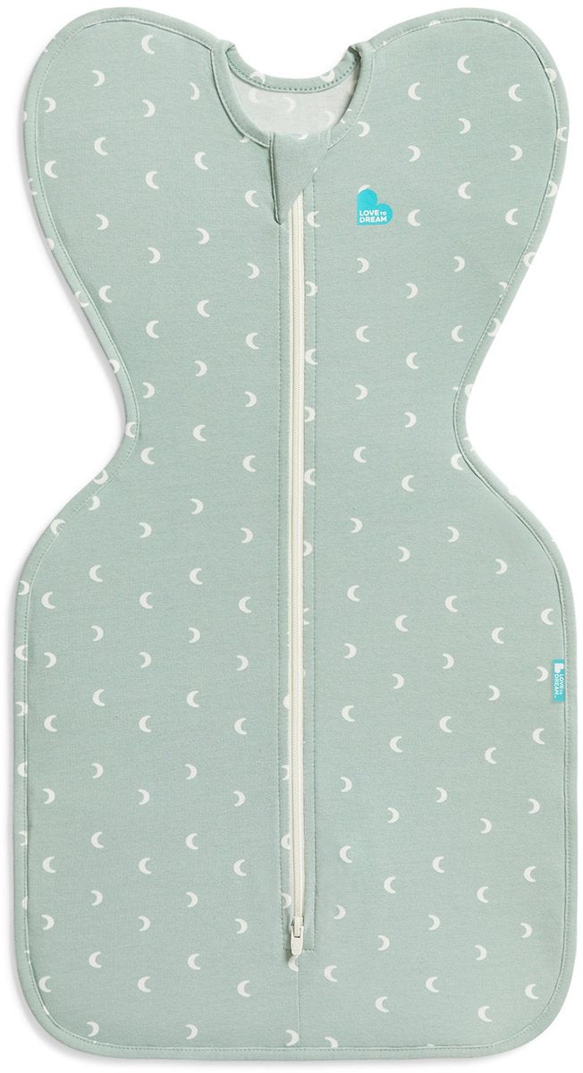 Love to dream ™ babyslaapzak swaddle up™ - inbakeren - baby 0-3 maanden - 3.5-6 kg - all season - olive moon