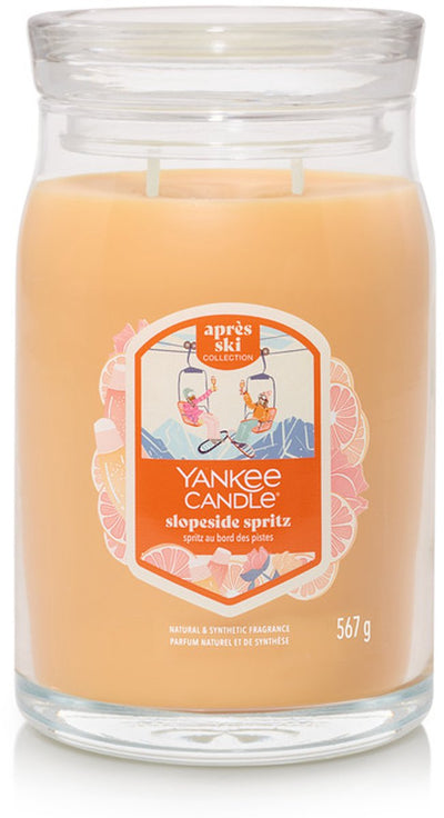 Yankee candle - slopeside spritz large jar geurkaars - 90 branduren - twee lonten