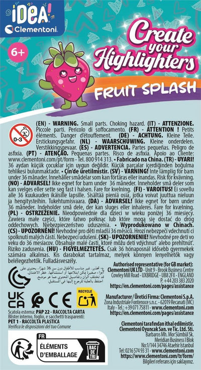 Clementoni idea maak je eigen markeerstiften - fruit
