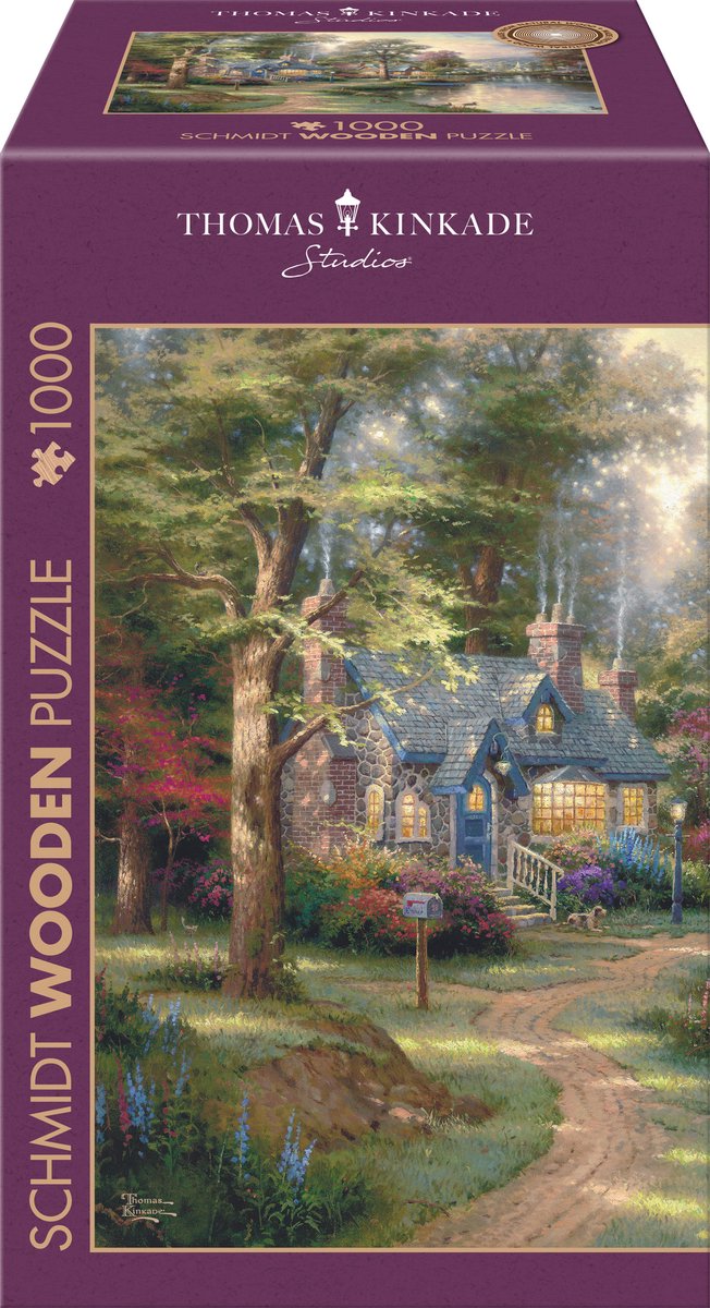 Schmidt - legpuzzel - houten puzzel - dorp aan het meer - thomas kinkade - 1000 stukjes - volwassenen - vanaf 12 jaar