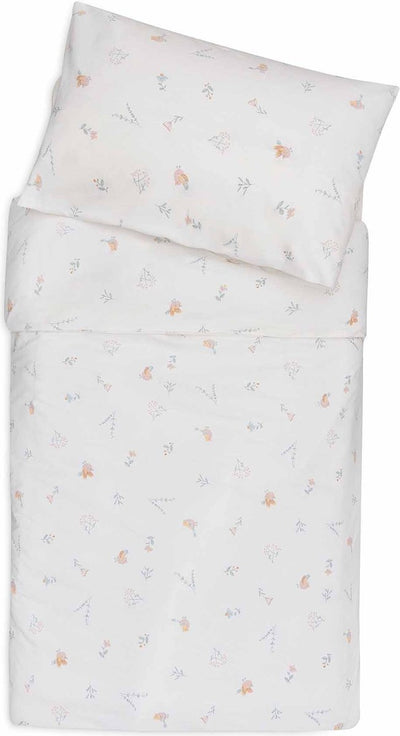 Jollein - dekbedovertrek met sloop 100x140cm - dekbed ledikant, dekbedovertrek baby - lovely birds