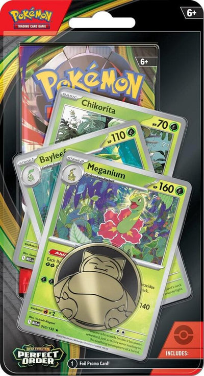 Pokémon tcg: perfect order - premium checklane blister – meganium