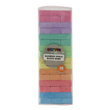 Creafun stoepkrijt stapelspel outdoor 48 delig 8 kleuren | 4 stuks - afbeelding 2