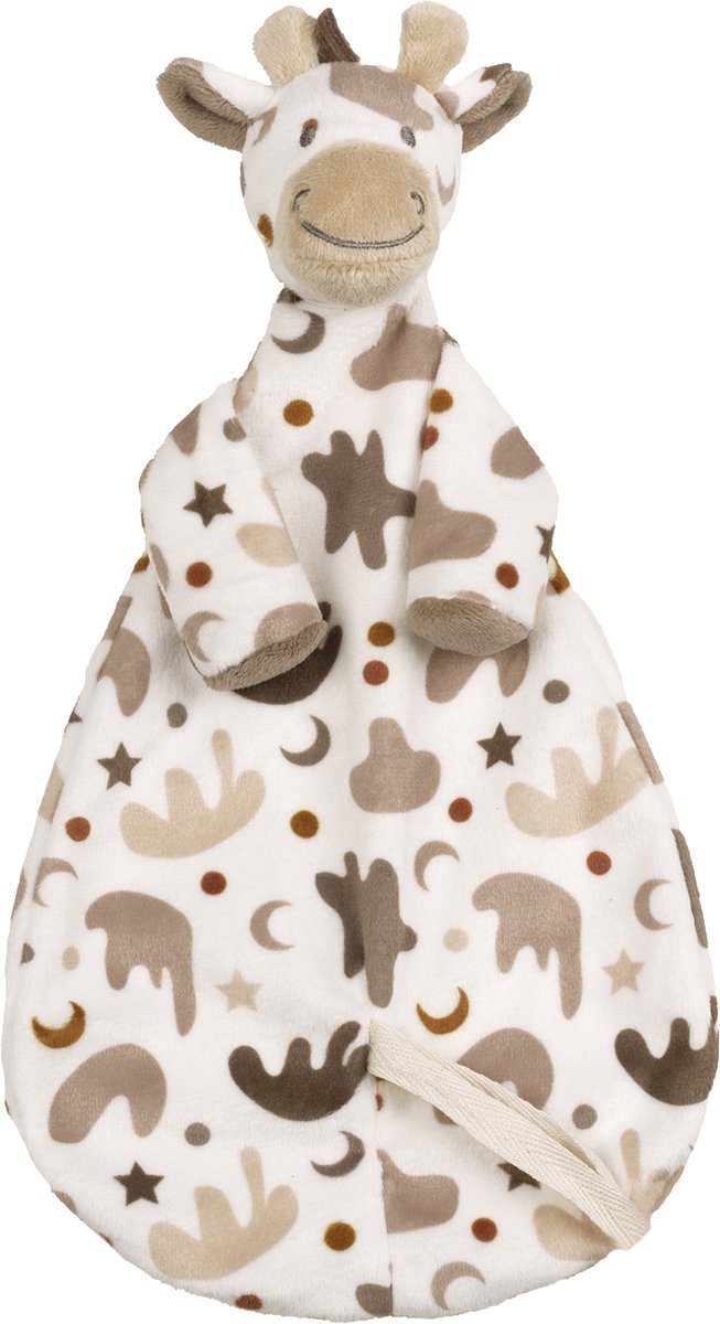 Happy horse giraf gino knuffeldoekje - bruin - baby cadeau