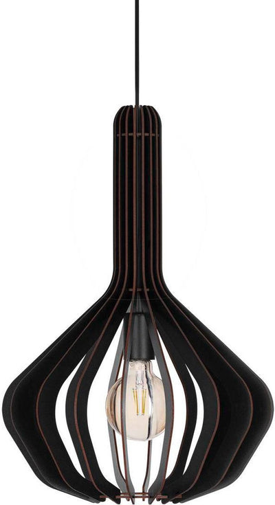 Eglo velasco hanglamp - e27 - ø 38 cm - zwart