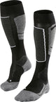 Falke sk4 warm dun wol functioneel materiaal skisokken dames zwart - maat 35-36