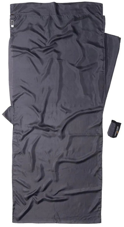 Cocoon insect shield travelsheet slaapzak en inlet silk grijs