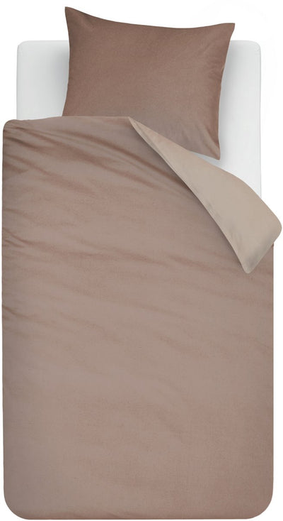 Beddinghouse warm dekbedovertrek - eenpersoons - 140 x 200 220 cm - roze