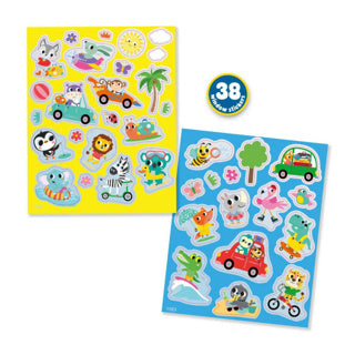 Ses raamstickers voertuigen | 6 stuks