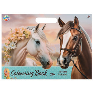 Kleurboek horse collection 25 pagina's 26x35,5 cm | 4 stuks
