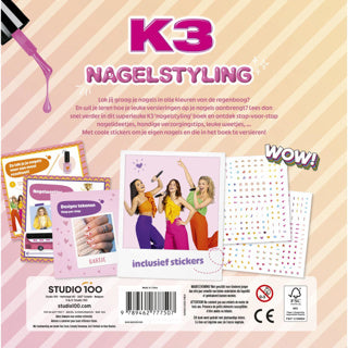 Studio 100 k3 doeboek nageldesign fsc mix 70%