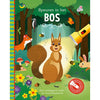 Lantaarn publishers speuren in het bos zoekboek met kartonnen zaklamp