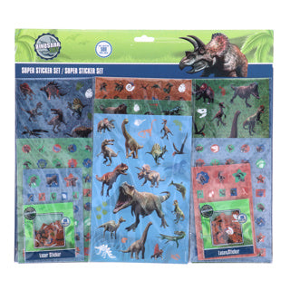 Stickerset dinosaurus 500-delig | 6 stuks
