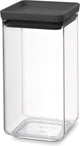 Brabantia tasty+ voorraadbus - stapelbaar - 1,6 l - dark grey