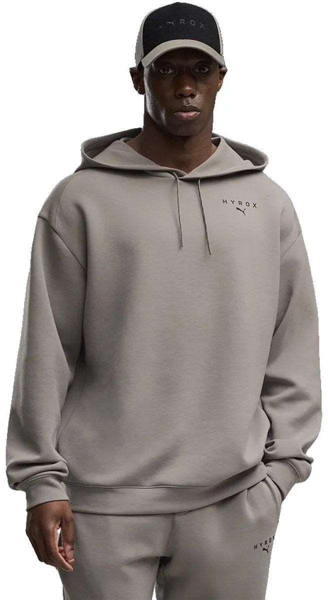Puma x hyrox cloudspun hoodie grijs xl man