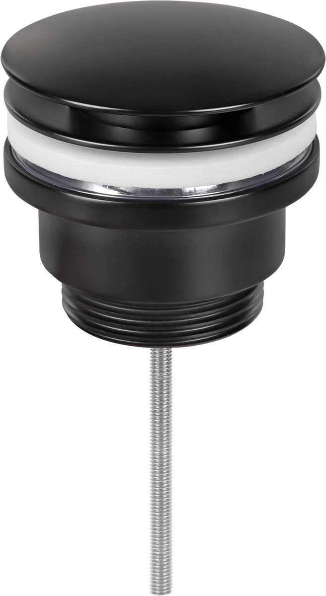 Differnz design afvoerplug mat zwart