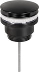 Differnz design afvoerplug mat zwart