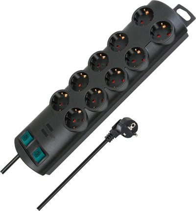 Brennenstuhl primera line stekkerdoos 10x stekkerdoos (zwart, voor 10 stekkers)