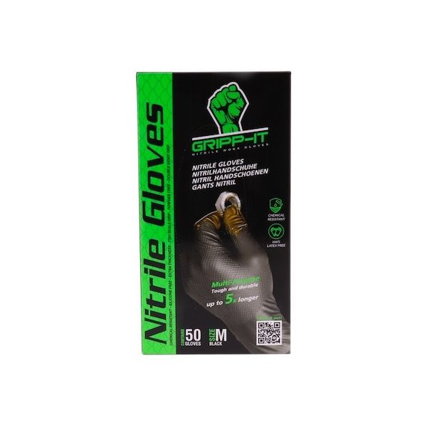 Gripp-it handschoenen nitril m - doos à 50 stuks