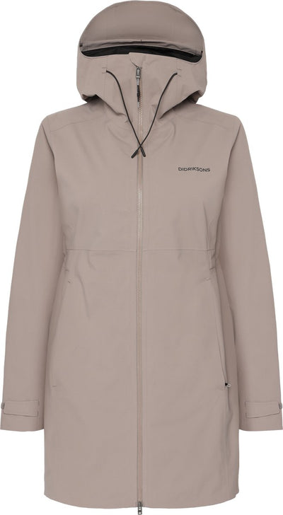 Didriksons bea wns parka 6 dames outdoorjas - ash brown