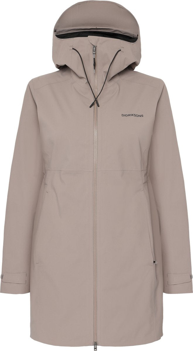 Didriksons bea wns parka 6 dames outdoorjas - ash brown