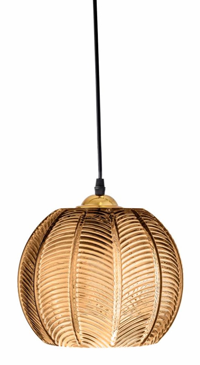 Bloomingville hanglamp glas adar bruin
