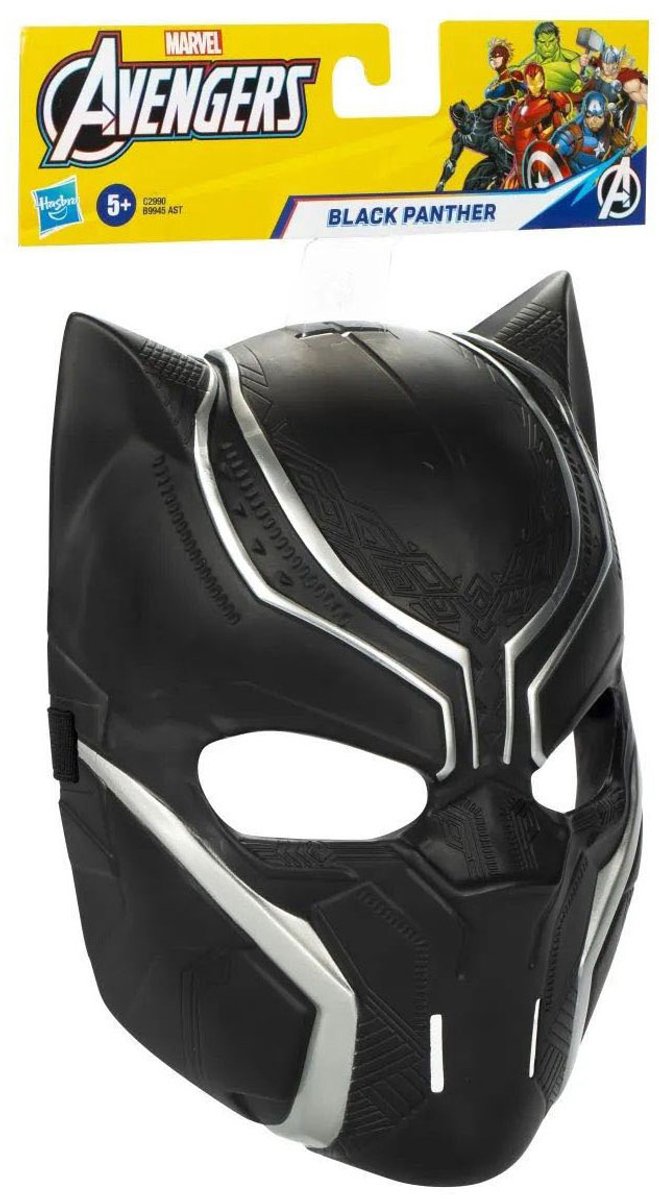 Hasbro marvel avengers black panther masker
