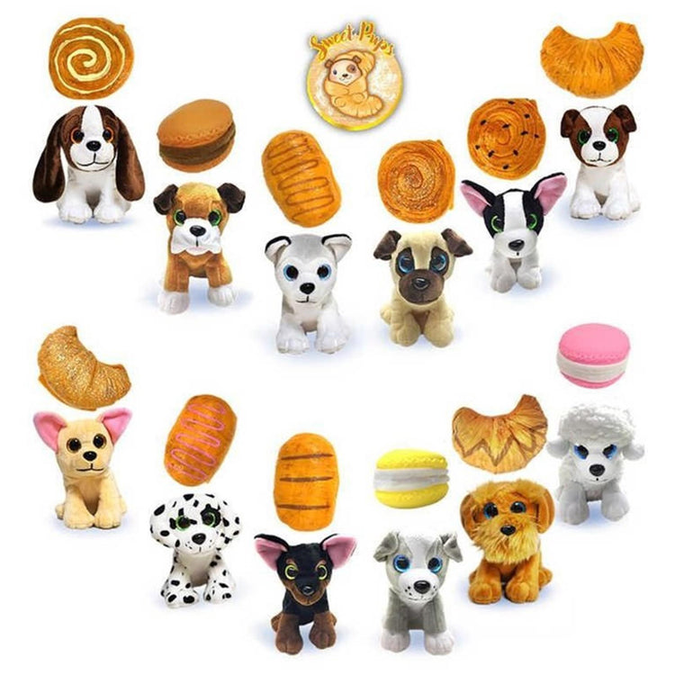 Sweet pups 2-in-1 knuffel 13cm geparfumeerd