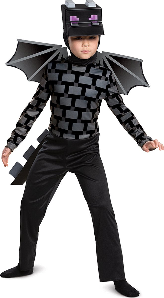 Disguise jakks pacific - minecraft ender dragon kinderkostuum - 110 128 (4-6 jaar)