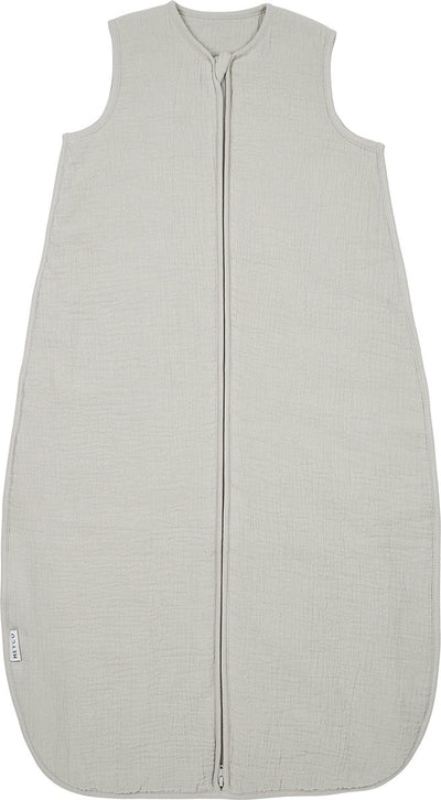 Meyco baby uni baby slaapzak gevoerd - pre-washed hydrofiel - greige - 110cm - 2.0 tog